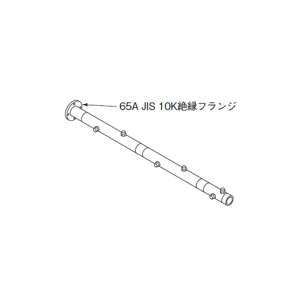 画像1: リンナイ 【UOP-E50MHS-6W65 23-2265】 水湯配管セット6W65 全長1832mm 業務用ガス給湯器 部材 [♪] (1)