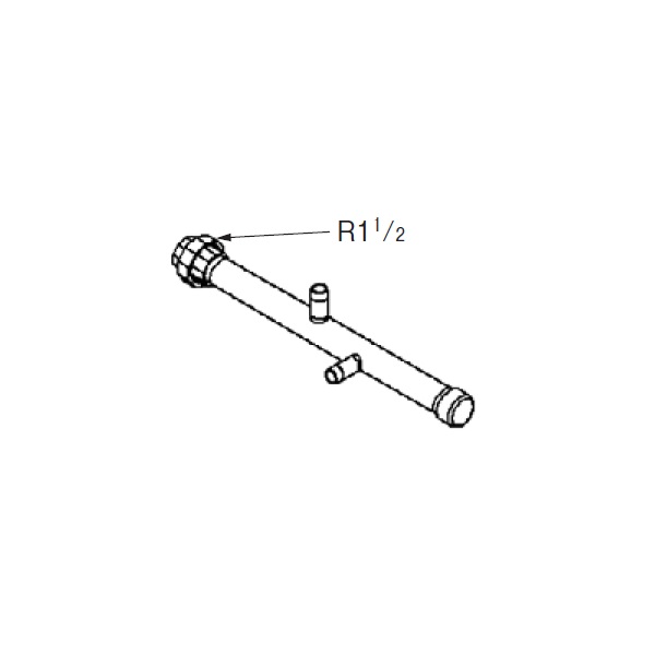 画像1: リンナイ 【UOP-E32GHS-W2-40(B) 23-5966】 ガス配管セットW2 全長627mm 業務用ガス給湯器 部材 (1)