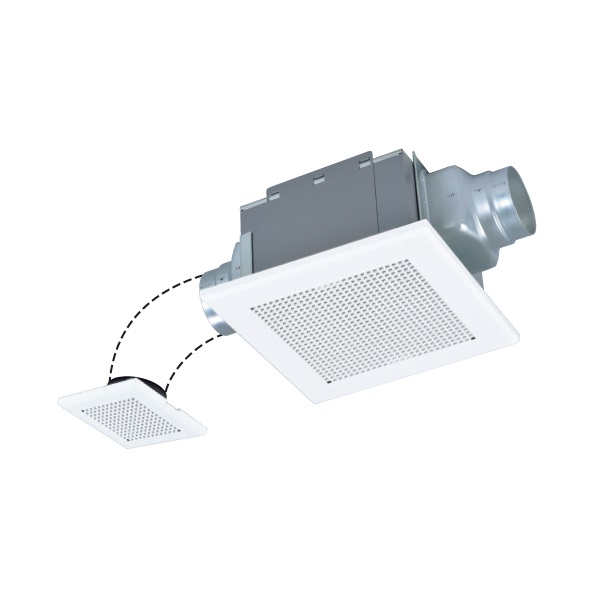 画像1: 三菱 VD-13ZF14 換気扇 浴室・トイレ・洗面所 ダクト用換気扇 天井埋込形 サニタリー用 2部屋換気用 低騒音形 (VD-13ZF13 後継品) (1)