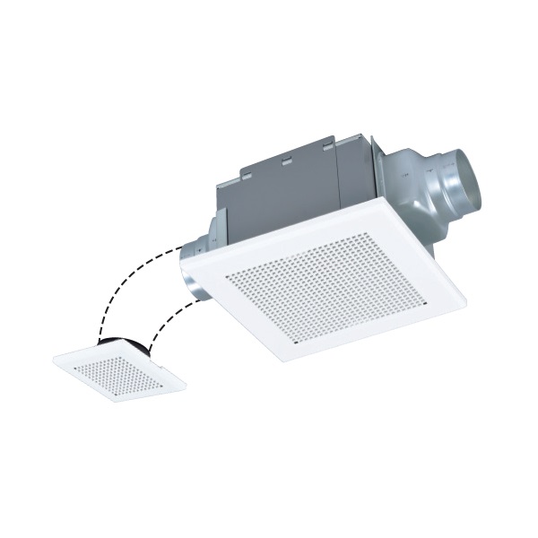 画像1: 三菱 VD-15ZF14 換気扇 浴室・トイレ・洗面所 ダクト用換気扇 天井埋込形 サニタリー用 2部屋換気用 低騒音形 (VD-15ZF13 後継品) (1)