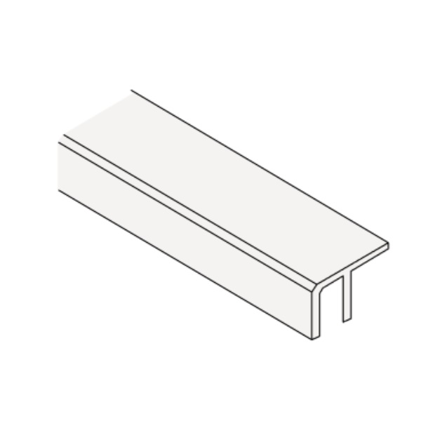 画像1: クリナップ ZZXDNI-B MGパネル用出隅モール L=2750mm シーリング剤アイボリー 受注生産品 §♪ (1)