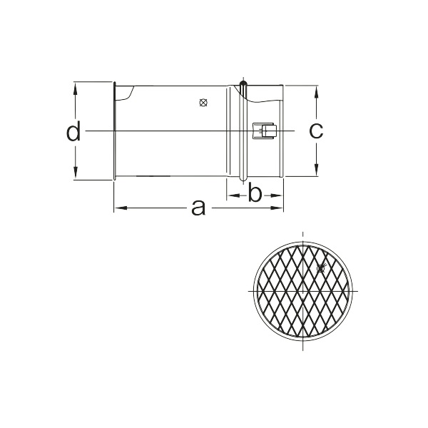 画像1: パロマ LST-10 給湯器部材 ストレート排気トップ (1)