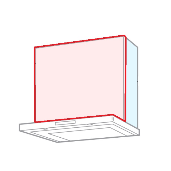 画像1: パロマ VZP-75-555HN(SQ) レンジフード 部材 前幕板 VRACシリーズ 幅75cm 総高さ600mm ブラック (タカラ製) (1)