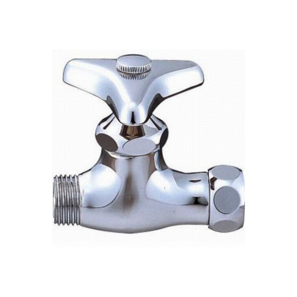水栓金具 三栄水栓 V226-13 ストレーナアングル化粧バルブ 共用形 - 水